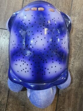 Cloud B Plush Night Light in Purple with Blue Accent